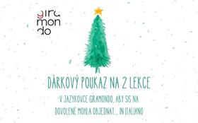 Vánoční poukaz - Kurz italštiny - Praha 12